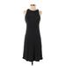 Athleta Casual Dress - A-Line High Neck Sleeveless: Black Print Dresses - Women's Size Small