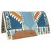 Good Medicine Reining Glory 100% New Zealand Wool Saddle Blanket w/Wool Bottom Blue Duck & Copper