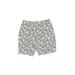 Lands' End Khaki Shorts: Gray Batik Bottoms - Women's Size 8 Petite