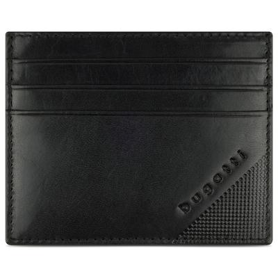 Bugatti Nobile Kreditkartenetui RFID Schutz Leder 10 cm schwarz Schwarz Herren Image