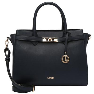 L.CREDI Konstanze Handtasche 37 cm marine Violett Damen Image