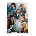 K-Pop BTS Wooden Jigsaw Puzzle - 300 Piece Jungkook Suga V RM Jigsaw Puzzle for Adults - Fun Love Yourself Wall Art - Unique Gift - Great Gift for Puzzle Lovers 15x10.2in