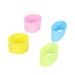 4pcs Solid Color Silicone Heat-resistant Cup Sleeve Protective Non-slip Water Glass Cover for Bottle Mug (Green+Light Blue+Pink+Yellow)