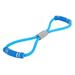 resistance band 3 Pcs Flat Latex Elastic Resistance Band 8 Shape for Resistance Training Pilates and Physical Therapy (Blue)