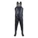 Manxivoo Fishing Gifts for Men Waders Fishing Boots Fishing Trousers with Braces Breathable Crosswater Waders Plus Size Jumpsuit Overalls for Men Black1 43