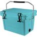 20 Quart Rotomolded Cooler - 24 Can Ice Chest With Sturdy Handle Heavy Duty Rubber Latches And Convenient Quick Drain Plug