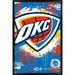 NBA Oklahoma City Thunder - Maximalist Logo 23 Wall Poster 22.375 x 34 Framed