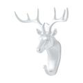 Creative Non-punch Coat Hook Sticky Hook Decorative Hook Creative Animal Head Wall Hanging Deer Head Hook White