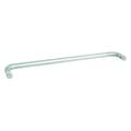 BULYAXIA Security Mont Hard Single Sided Towel Bar 24 Inch Glass Brushed Finish for and Residential Frameless Heavy Glass Shower Doors