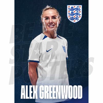 England Alex Greenwood Headshot Home Poster A3 Image