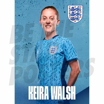 England Keira Walsh Headshot Auswärtsplakat A3 Image
