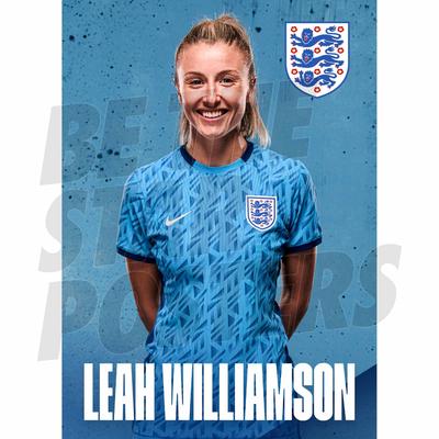England Leah Williamson Headshot Auswärtsplakat A3 Image