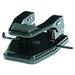 MP250 2-Hole Paper Punch Black 9/32 Hole Diameter Punches Up To 40 Sheets Adjustable Paper Guide Lock-Down Handle