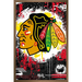 NHL Chicago Blackhawks - Maximalist Logo 23 Wall Poster 22.375 x 34 Framed