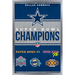 NFL Dallas Cowboys - Champions 23 Wall Poster 14.725 x 22.375 Framed