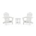 TrexÂ® Outdoor Furnitureâ„¢ 3-Piece Monterey Bay Adirondack Set in Classic White