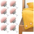 Duvet Cover Pins - Duvet Pins With Buttons - Non-Slip Mushroom Duvet Cover Holding Keeps Comforter From Shifting For Quilt Cushions Curtains Socks