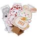 3Pcs Desk Calendar Lovely Rabbit Tabletop Standing Rabbit for School Office