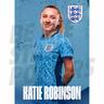 England Katie Robinson Headshot Away Poster A3