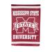 Evergreen Flag Embossed Suede Flag House Size Mississippi State University 43x29x0.2 Inches