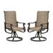 UDPATIO High Back Outdoor Dining Chairs Set of 2 All Weather Swivel Patio Chairs Breathable Garden Outdoor Furniture for Backyard Deck