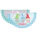 2 Pcs Easter Fan Banner Flag Hanging Holiday Decor Fan-shaped Decorative Garden Fencing Ornament