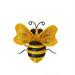 Piartly Metal Bee Shaped Wall Mounted Decor Gardening Hanging Decoration Ornament Decorative Accessory for Living Room Garden 16x14.5