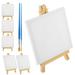 1 Set Canvas Painting Kit Paint Supplies Kids Canvas for Painting Painting Easel and Canvas