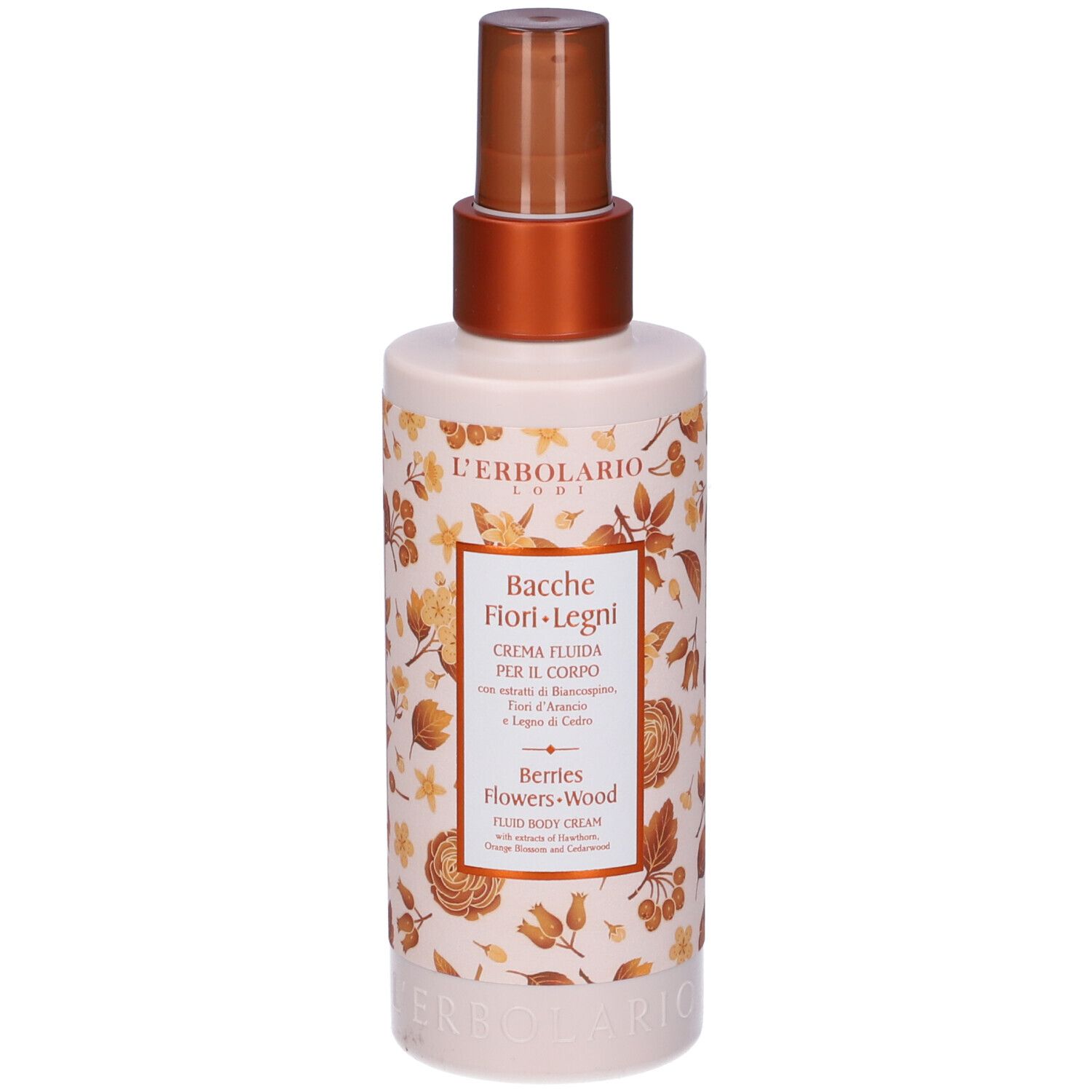 L`Erbolario Crema Fluida per il Corpo Bacche Fiori Legni 200 ml la pel