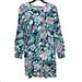 Lilly Pulitzer Dresses | Lily Pultizer Diann Dress Blue Floral Longsleeve Midi Dress Aa25 | Color: Blue/Pink | Size: M