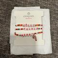 J. Crew Jewelry | Jcrew Crewcuts Nwt “Jolly Merry Falala” Children’s Bead Word Bracelet | Color: Pink/Red | Size: Os