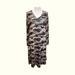 Lularoe Dresses | Lularoe Emily Dress Size M Camo Hacci Sweater Material | Color: Black/Tan | Size: M