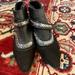 Free People Shoes | Free People Vegan Leather Ankle Boots With Silver Accents | Color: Black/Silver | Size: 9