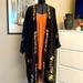 Anthropologie Dresses | Embroidered Duster With Dress Size 10 Anthropologie- Misguided | Color: Black | Size: 10