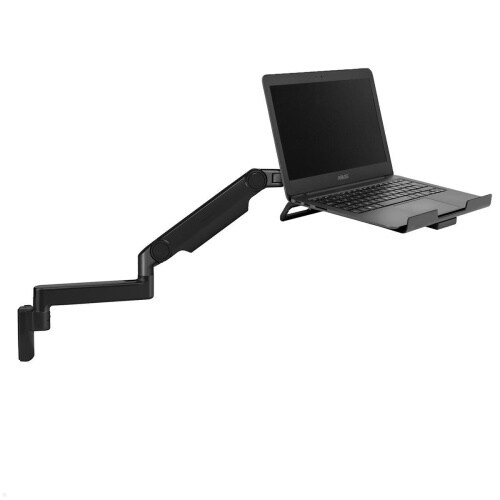 Humanscale M2.1 Laptop Wandhalterung mit Schwenkarm gerade, schwarz Image