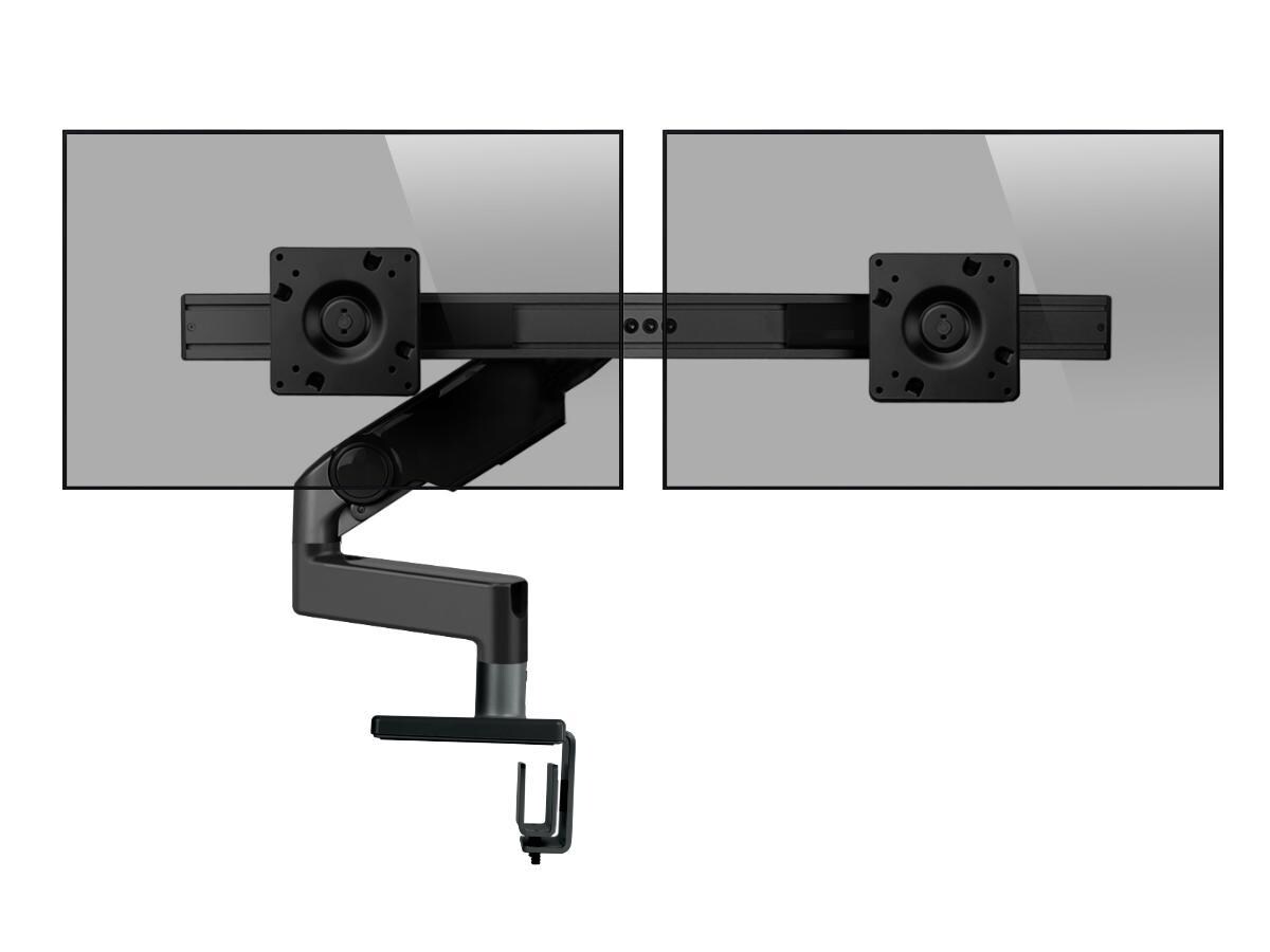 Humanscale M8.1 Dual Monitorhalter für USM Tisch gerade schwarz (M81UBE2B) Image