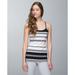 Lululemon Athletica Tops | Lululemon Power Y Tank Top Luon Groovy Stripe Static Wave Dune / Black | Color: Black/White | Size: 6