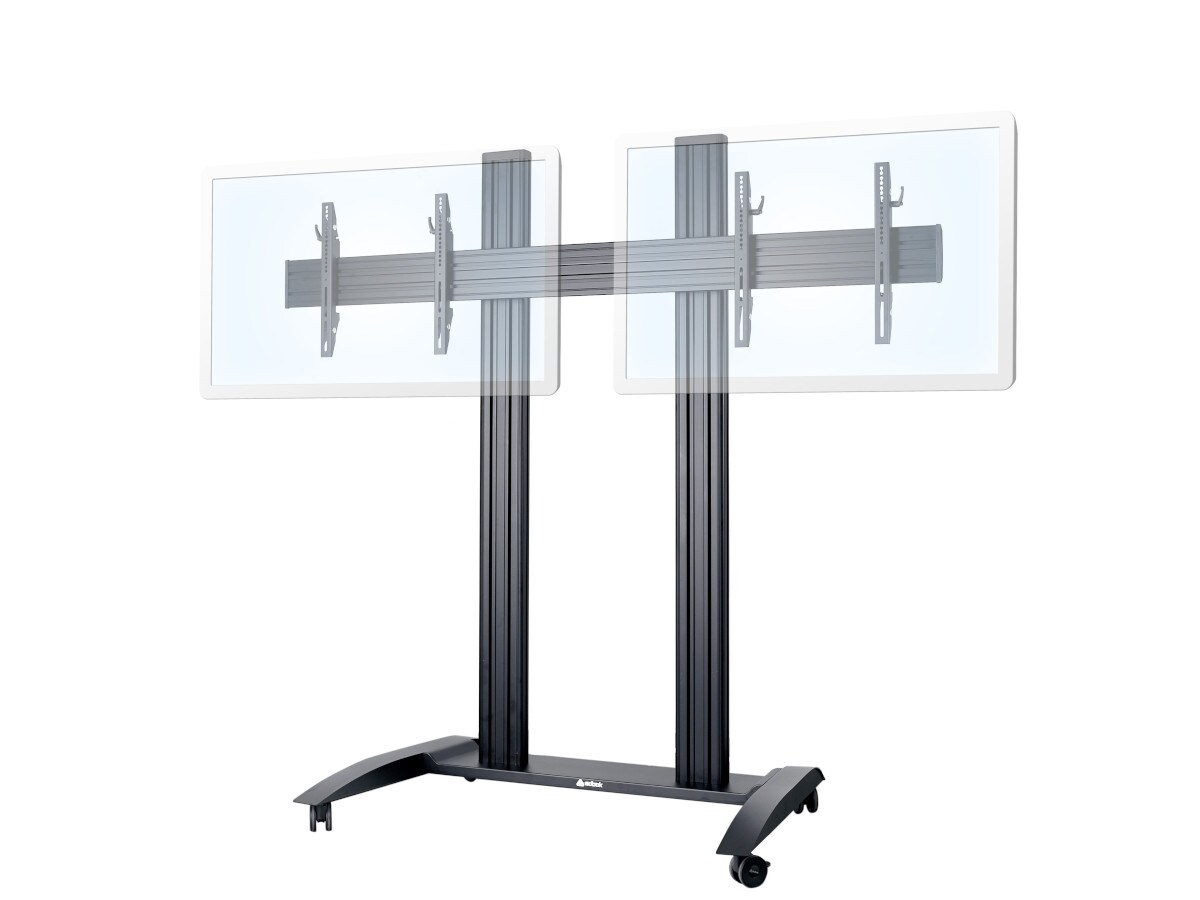 Edbak TRV300 mobiler Dual Monitorständer, 42-55 Zoll Image