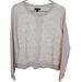 J. Crew Tops | J. Crew Womens L Gray Long Sleeves Crew Neck Lace Detail Pullover Sweatshirt | Color: Gray | Size: L