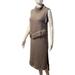 Anthropologie Dresses | Anthropologie Nomad Morgan Carper Alpina Fringe Tunic Midi Dress | Color: Gray | Size: L