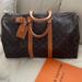 Louis Vuitton Bags | Euc Louis Vuitton Monogram Keepall 45 Boston Travel Hand Bag | Color: Brown/Tan | Size: Os