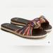 J. Crew Shoes | J.Crew Knotted Slide Sandals Size 8.5 Nwt | Color: Blue/Pink | Size: 8.5