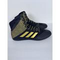 Adidas Shoes | Adidas Mat Wizard Hype Men's Size 15 Wrestling Shoes Black Gold Ef1476 New | Color: Black/Gold | Size: 15