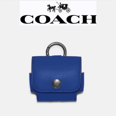 Coach Headphones | Nwt Coach Wireless Earbud Case-Gunmetal/Sport Blue | Color: Blue | Size: Os