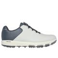 Skechers Men's GO GOLF PRO 6 SL - Twist Shoes | Size 8.0 | Light Gray/Charcoal | Leather/Synthetic/Textile | Arch Fit