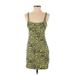 Likely Casual Dress - Mini: Yellow Leopard Print Dresses - Women's Size 2