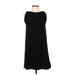 Bar III Casual Dress - Shift: Black Solid Dresses - Women's Size Small