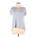 Cynthia Rowley TJX Short Sleeve T-Shirt: Gray Tops - Women's Size Large