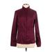 BOSS by HUGO BOSS Long Sleeve Blouse: Burgundy Tops - Women's Size 12