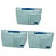 FRCOLOR 3pcs Daily Storage Bag Cosmetic Bag Makeup Bags Makeup Organizer Bag Makeup Brush Organizer Everyday Bag Makeup Bag Organizer Large Make up Drawer Bag Travel Polyester